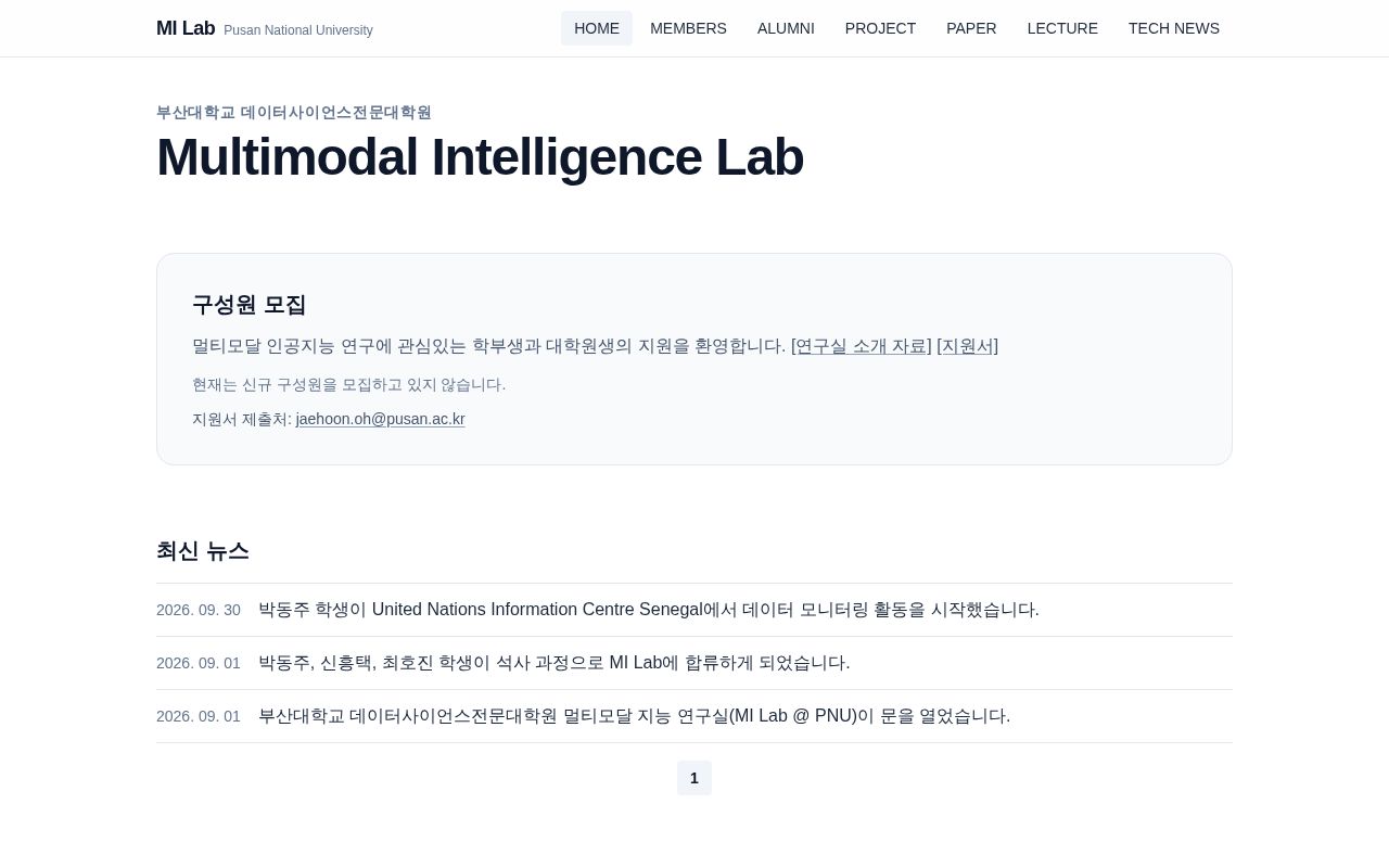 Preview of Milab Pnu Github Io
