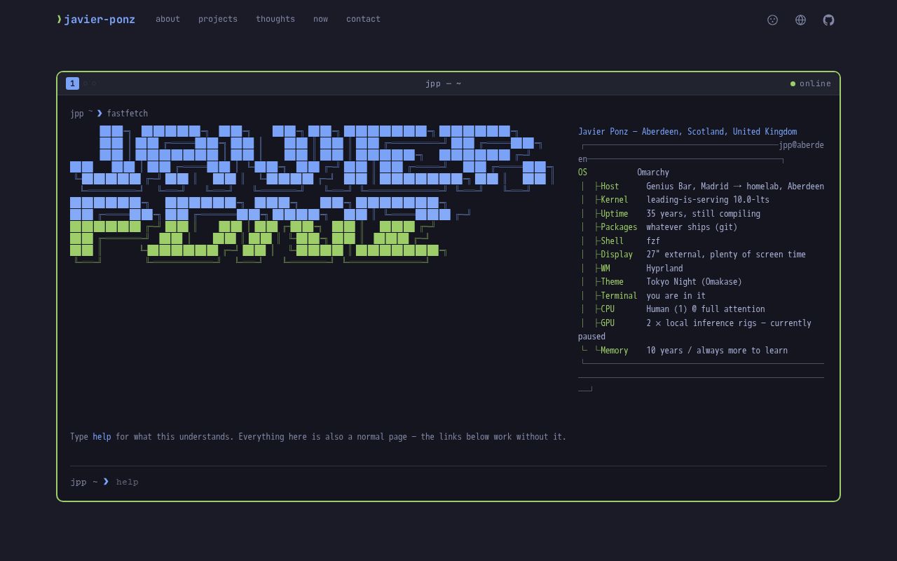 Preview of Javier Ponz Site