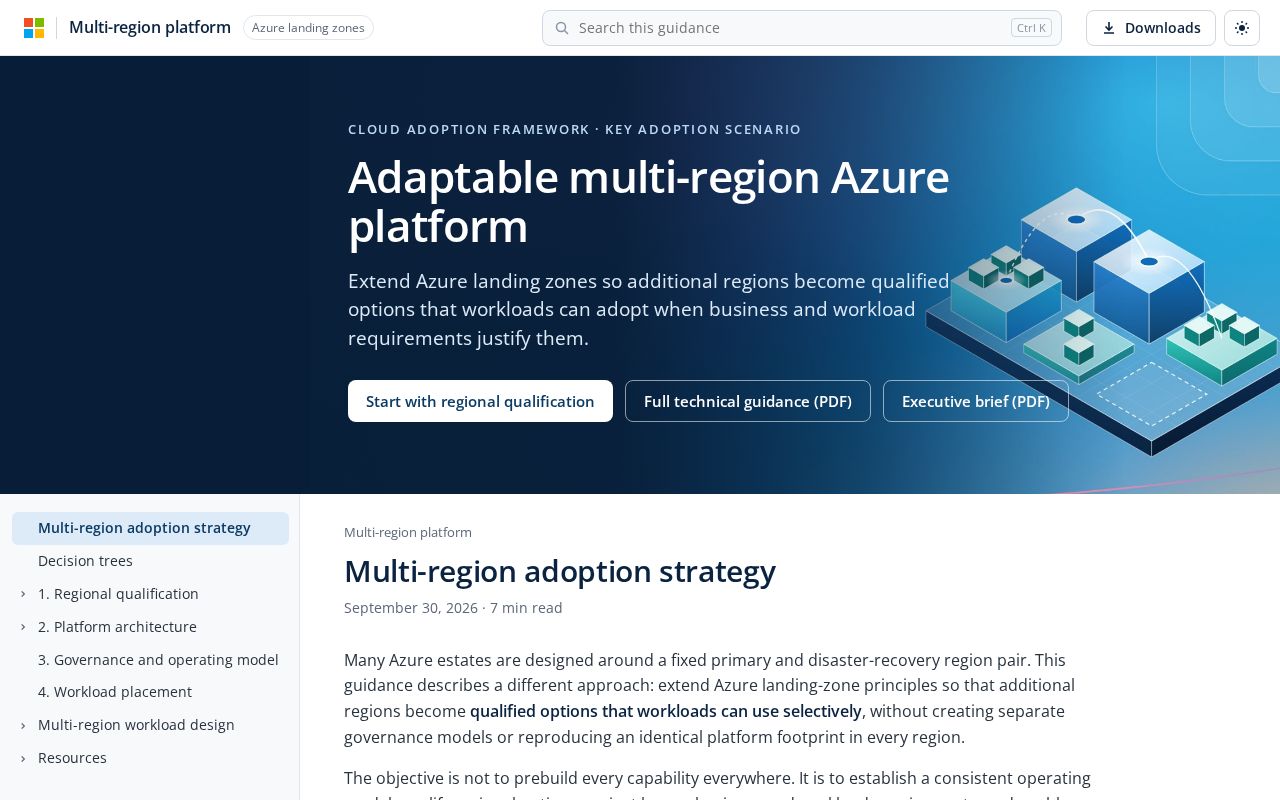 Preview of Multi Region Platform