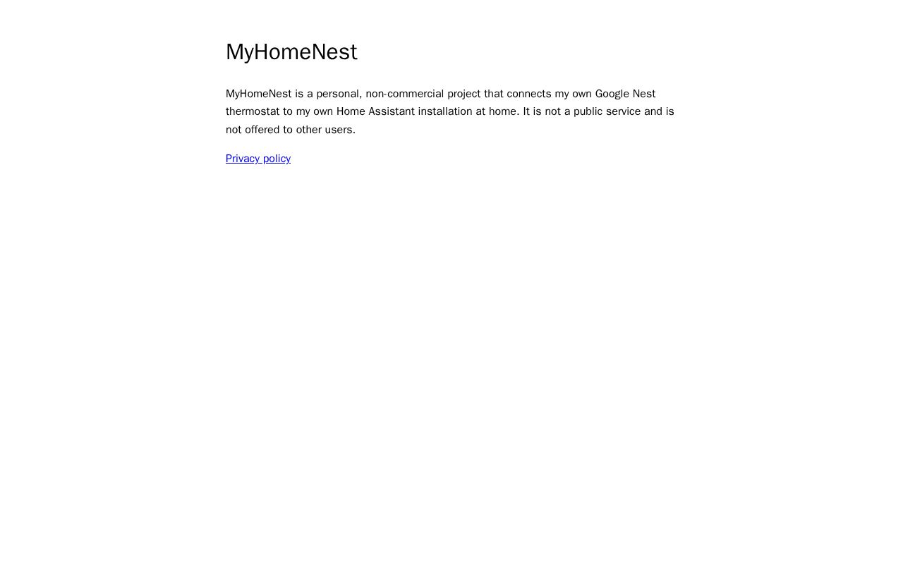 Preview of MyHomeNest