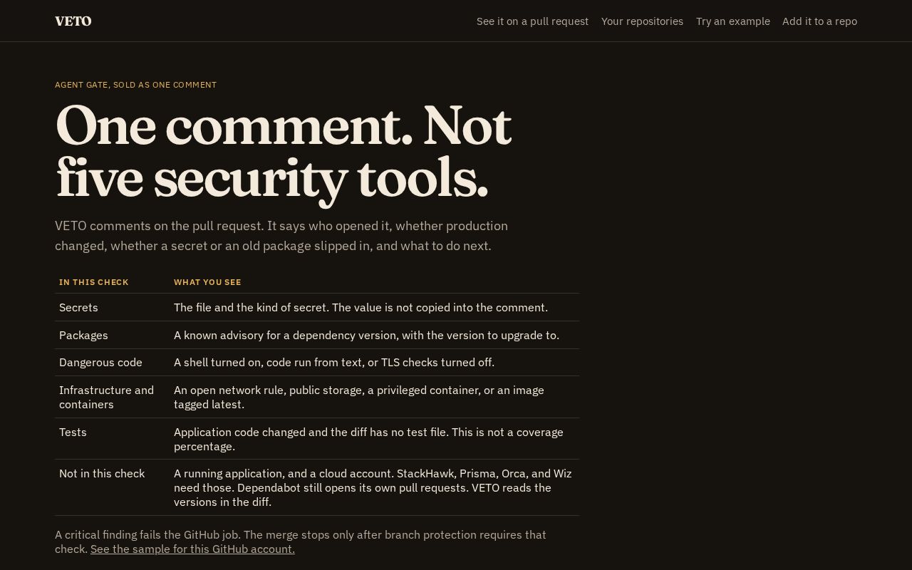 Preview of Agent Pr Gate App
