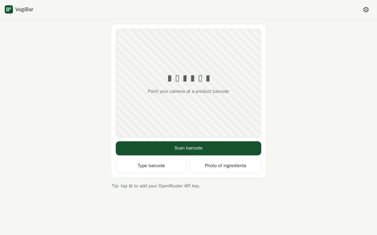 Preview of VegiBar