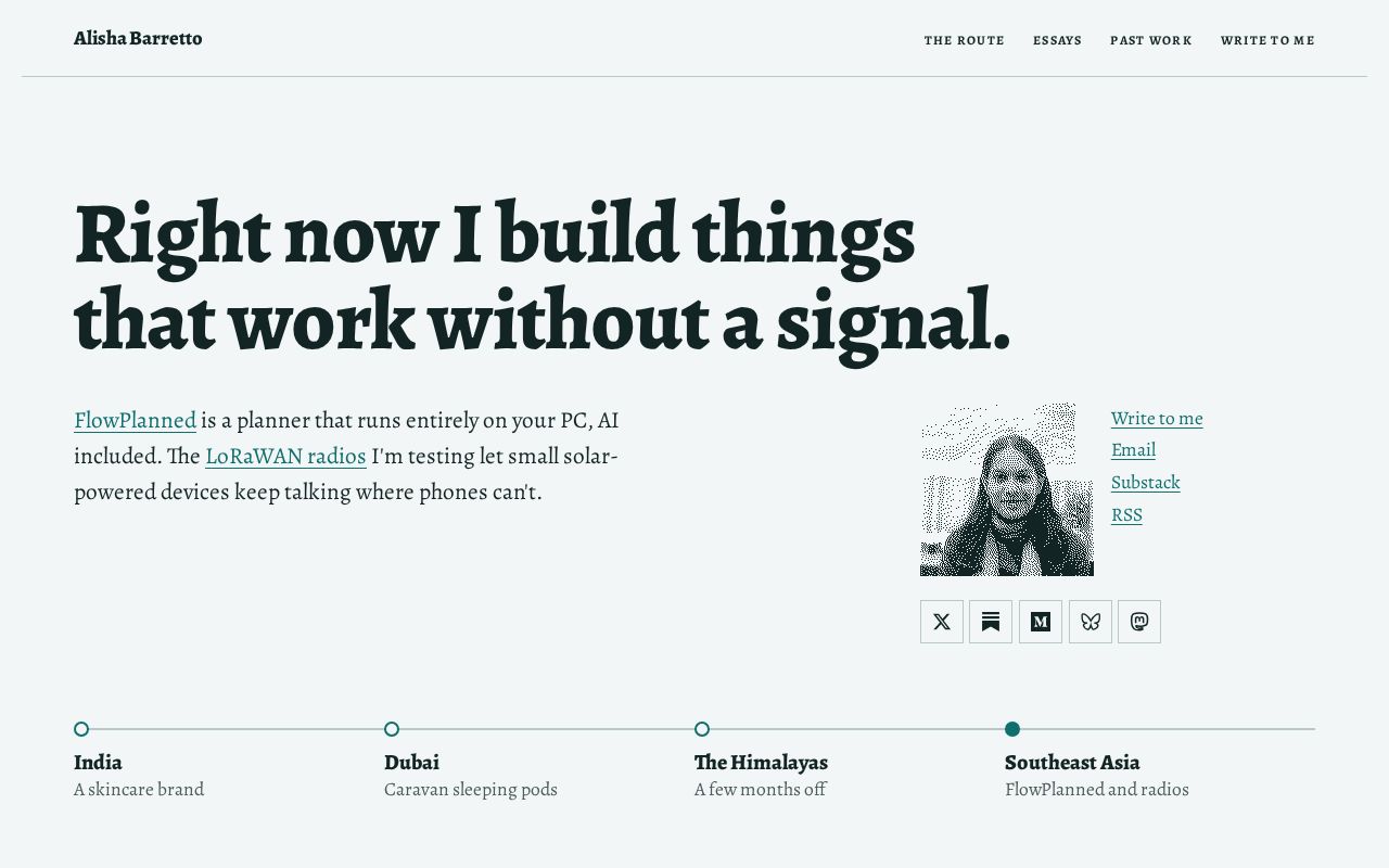 Preview of Alishabarretto Website