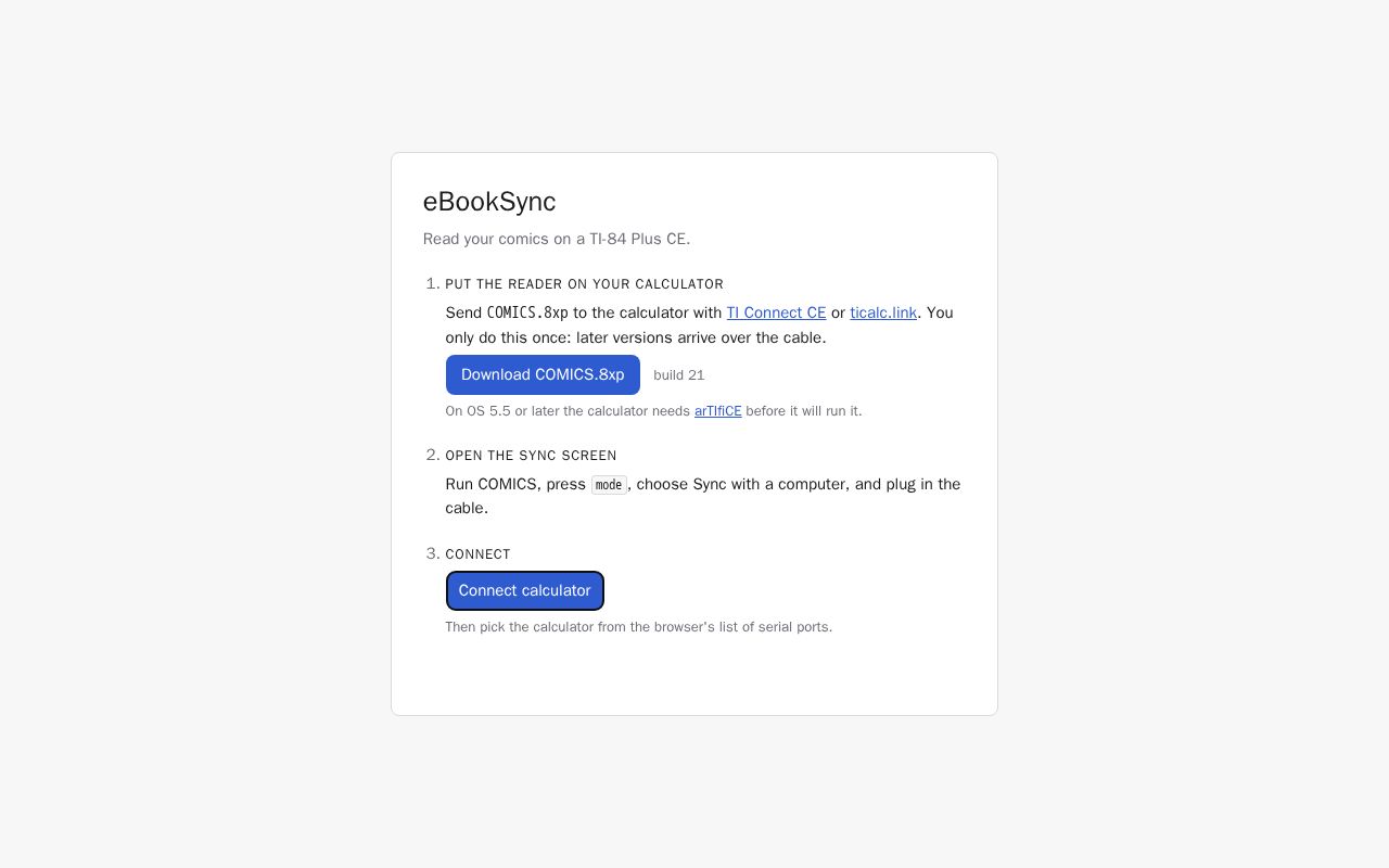 Preview of EBookSync