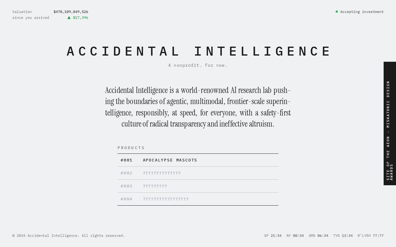 Preview of Accidental Intelligence