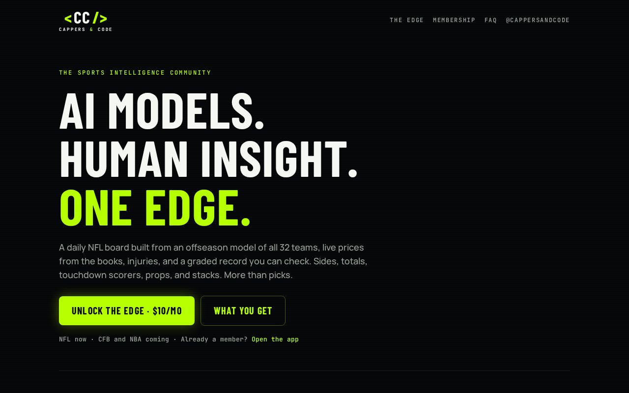 Preview of Cappers And Code