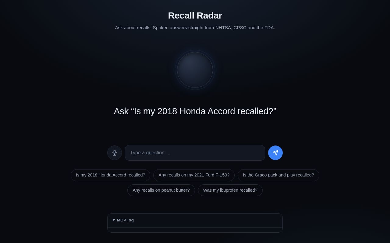 Preview of Recall Radar
