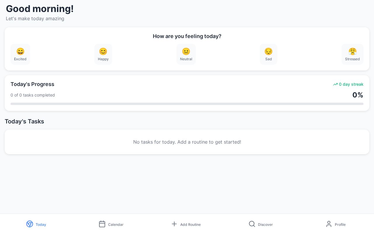 Preview of SelfScript - Daily Routine Tracker App