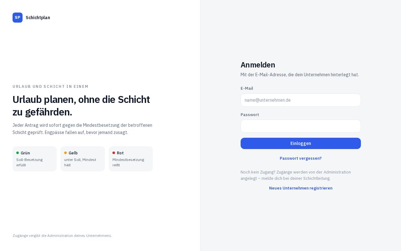 Preview of Schichtplanung