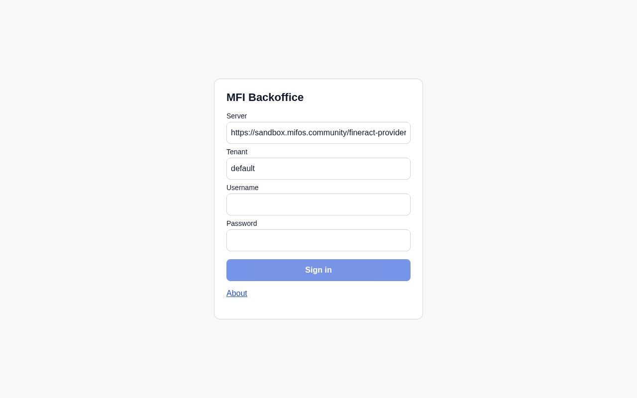 Preview of Corebank Backoffice Mobile