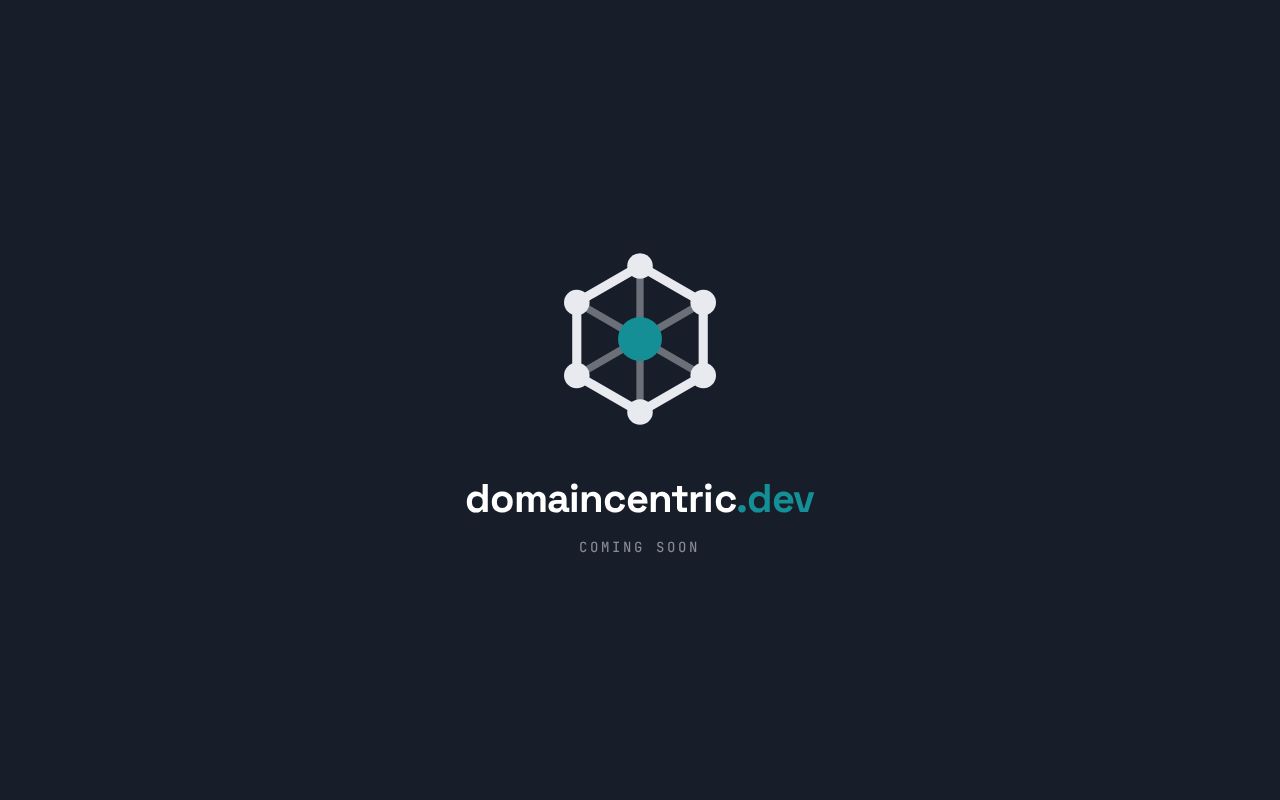 Preview of A Website about Domain Centric Development/Architecture