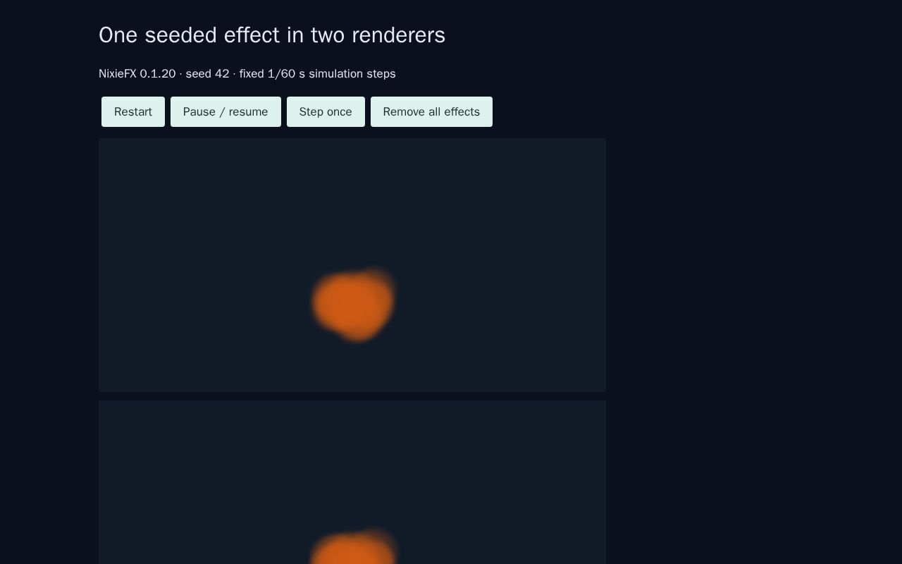 Preview of Seeded particle replay