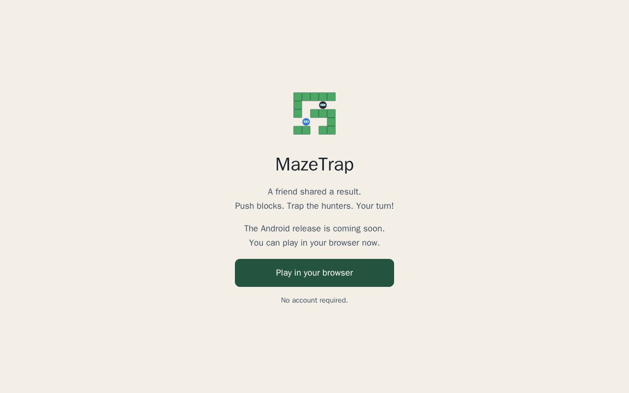 Preview of Public app links and landing pages for Relit Studio games