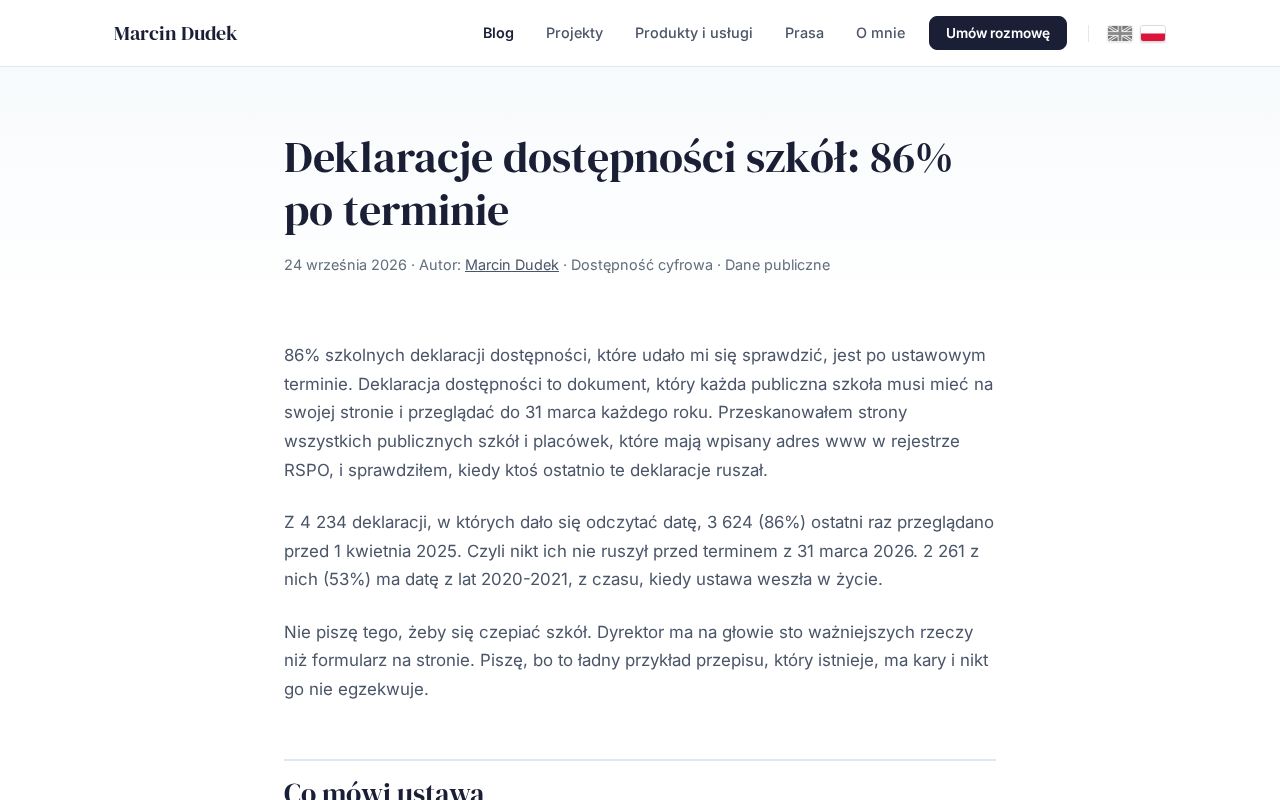 Preview of A11y Deklaracje Szkol