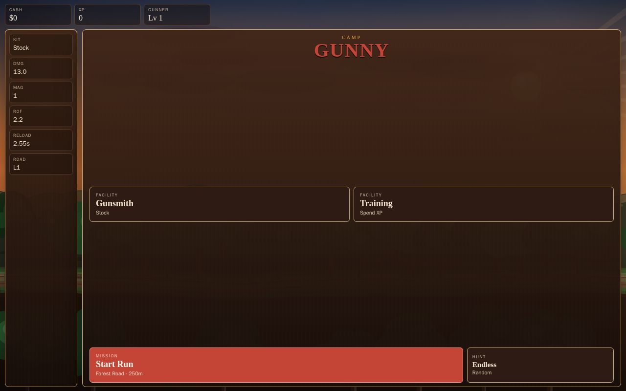 Preview of 2D shoulder-fire auto-runner