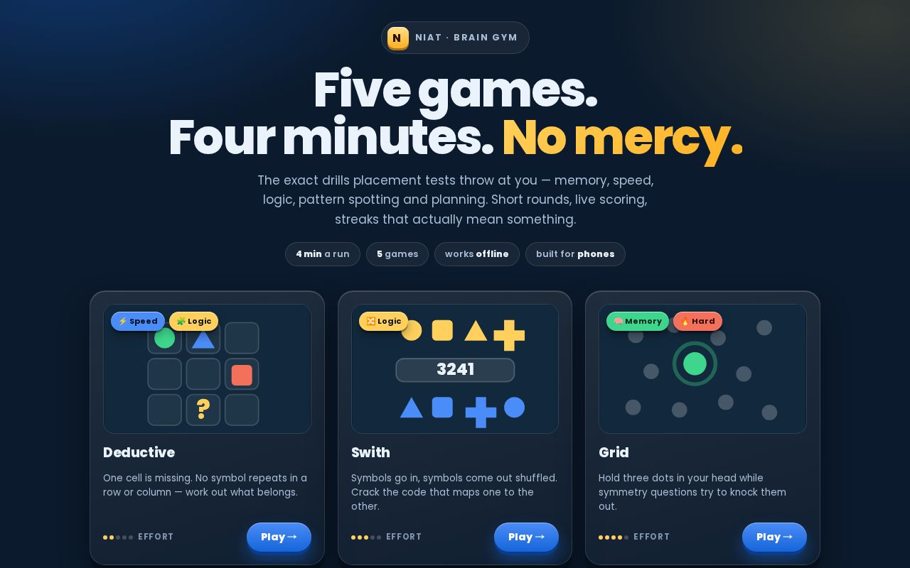 Preview of Cognitive Games