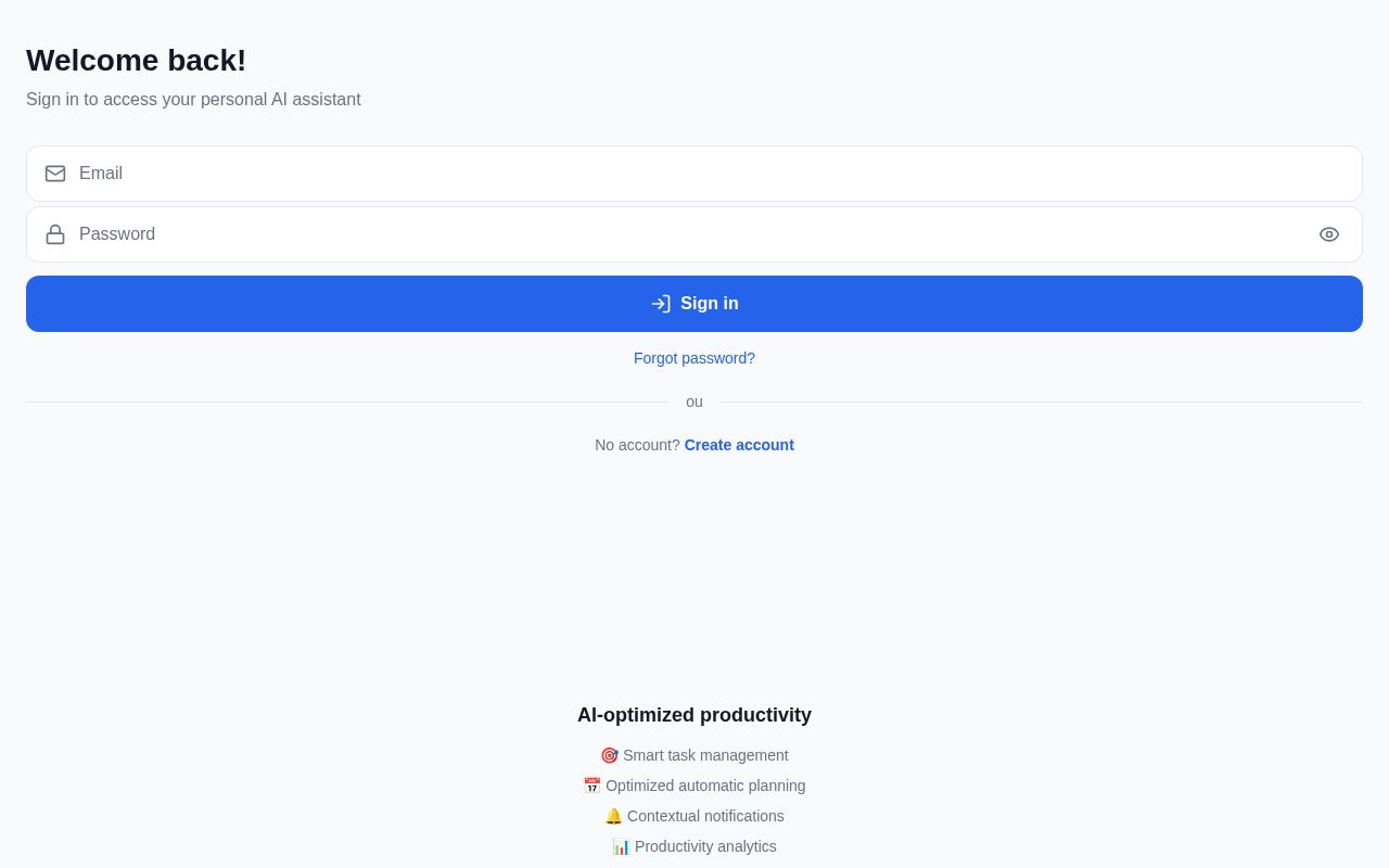 Preview of FocusBuddy - AI Productivity Assistant