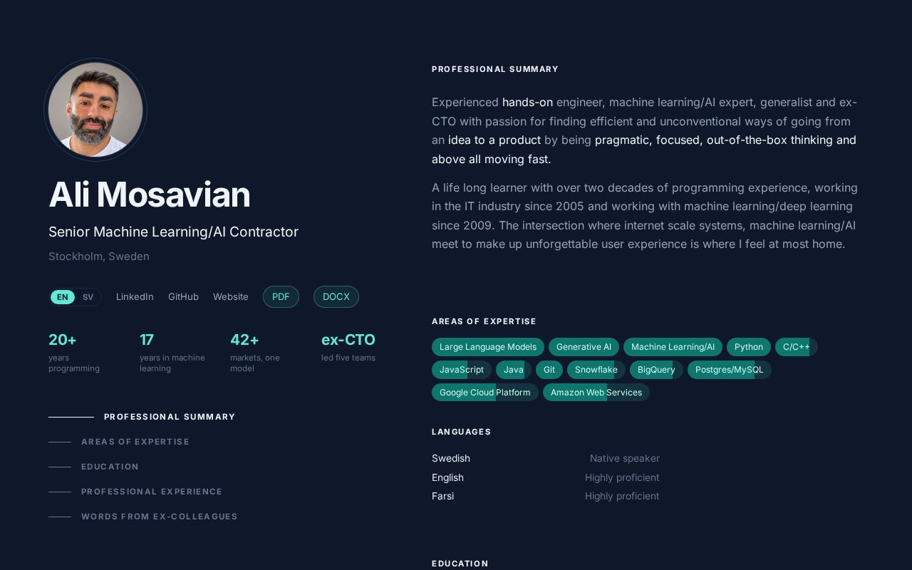 Preview of Resume