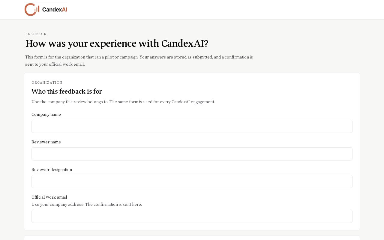Preview of Feedback Candexai