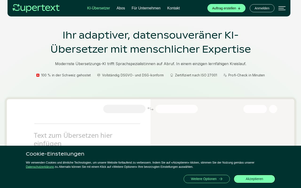 Preview of Typo3 Supertext Translation