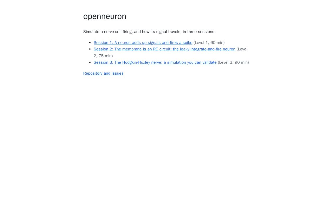 Preview of Openneuron