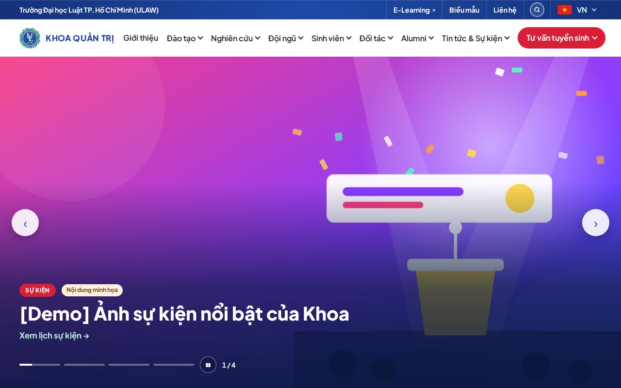 Preview of Website