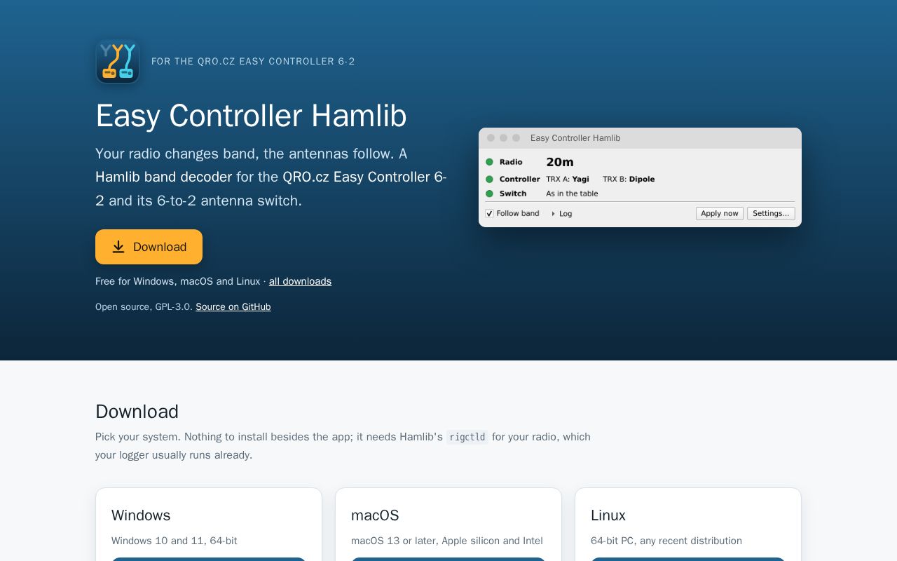 Preview of Qro Easy Controller Hamlib