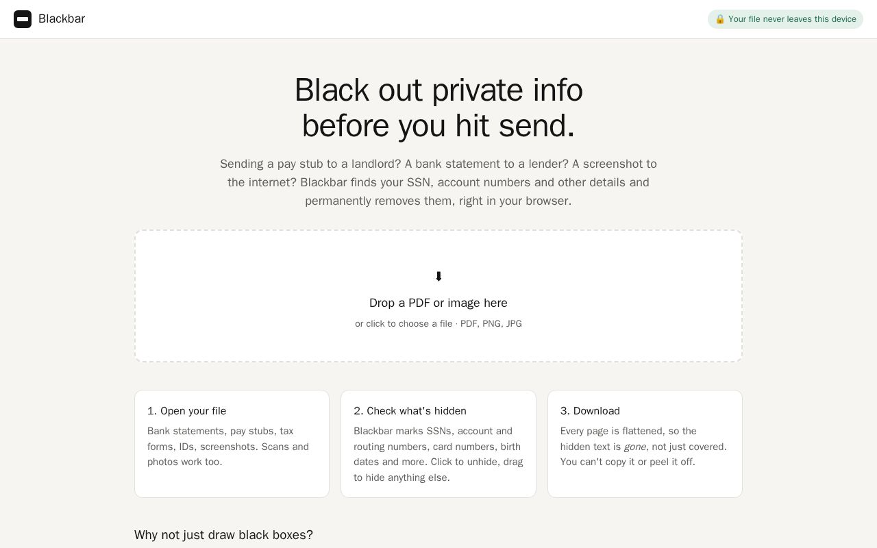 Preview of Blackbar