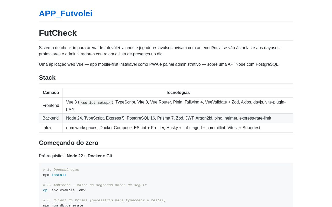 Preview of APP Futvolei