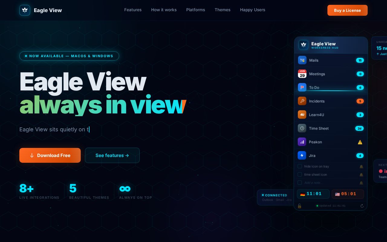 Preview of Eagle View / PearlFox public website