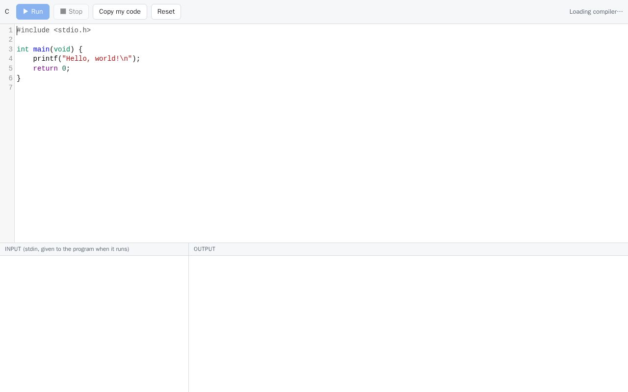 Preview of C Workspace