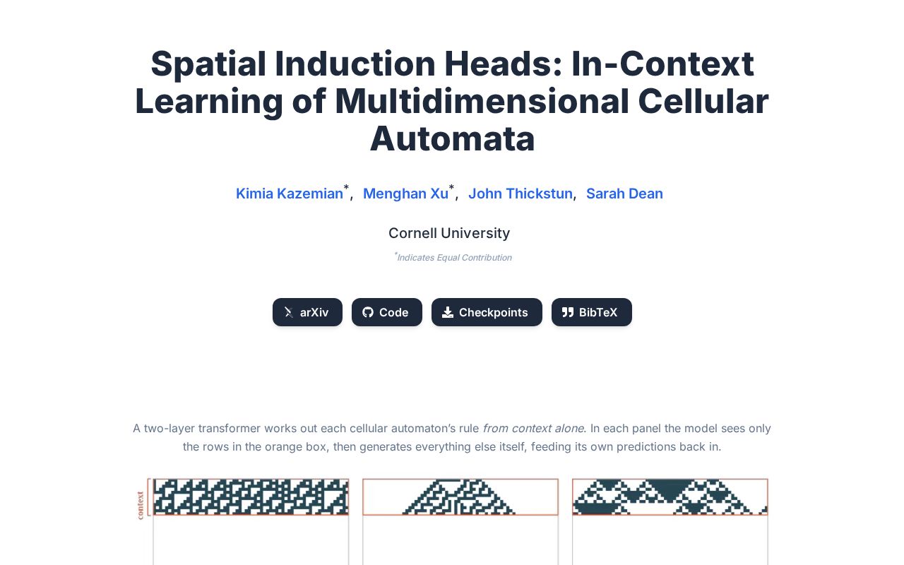 Preview of Spatial Induction Heads