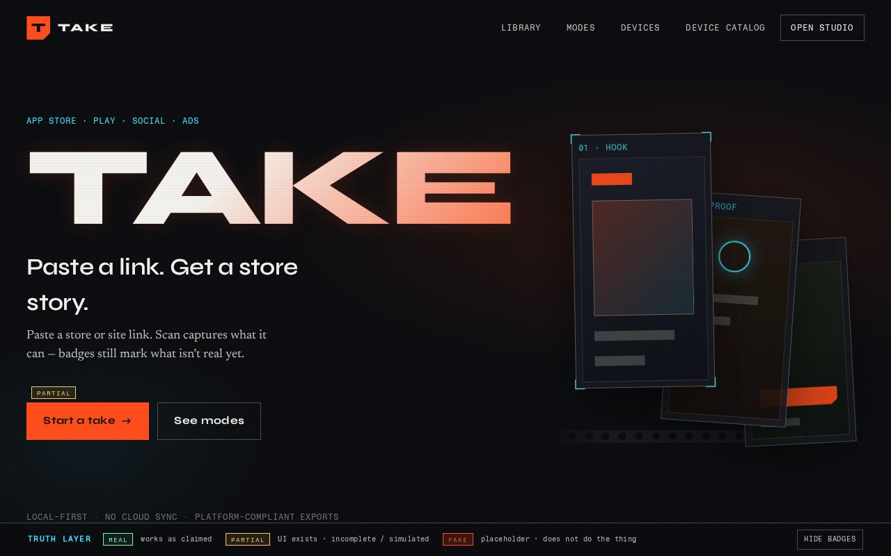 Preview of Take App Store And Ads Asset Studio