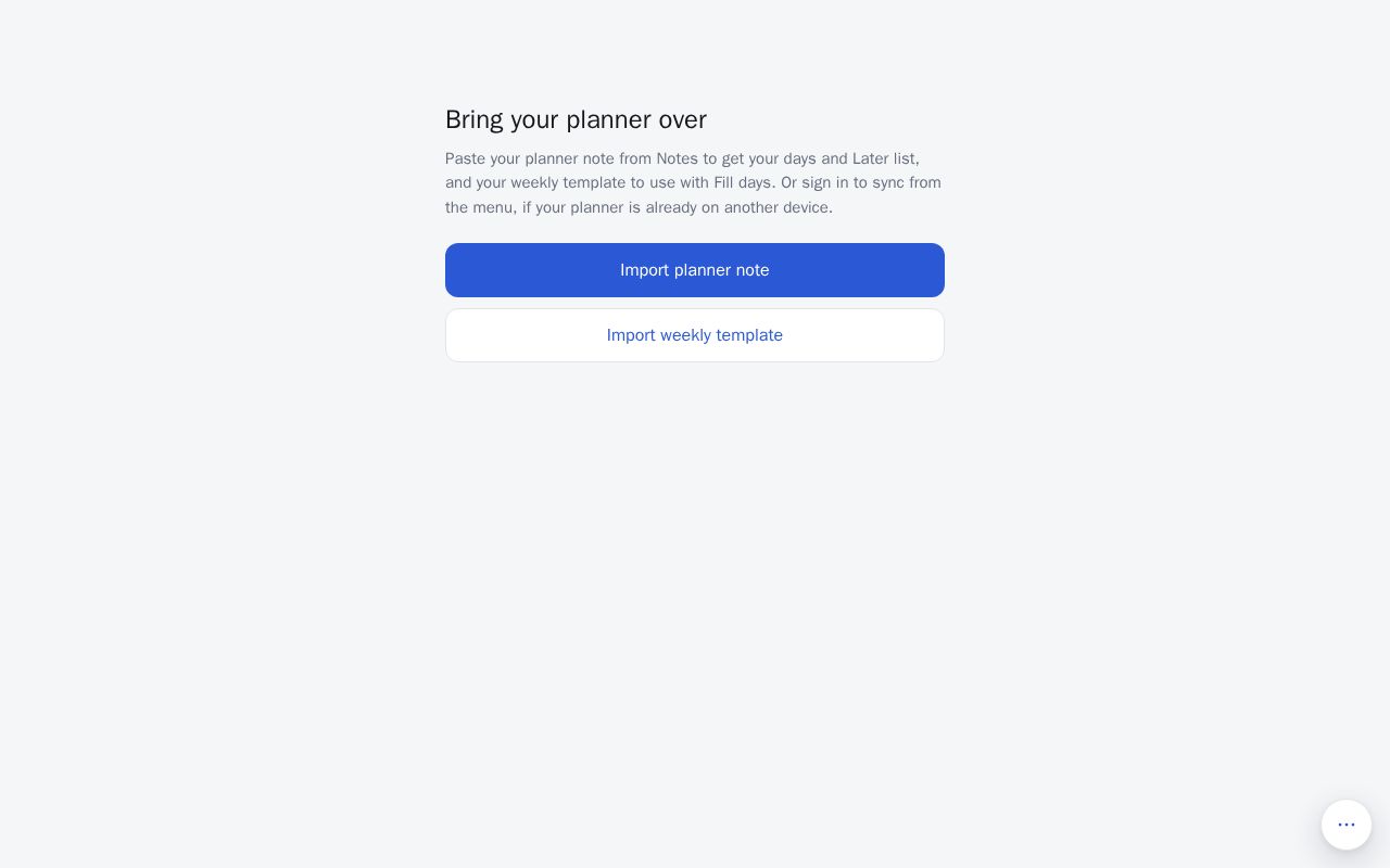 Preview of Planner