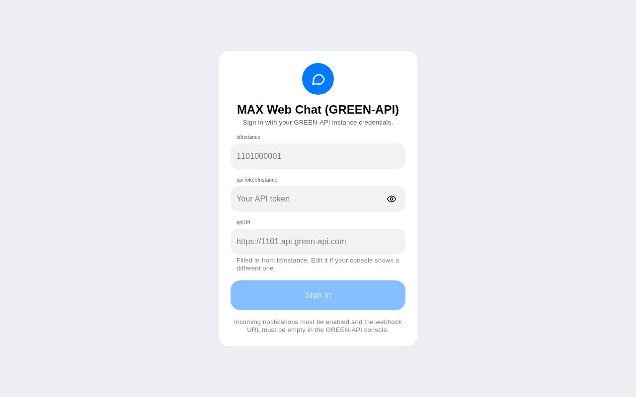 Preview of Max App