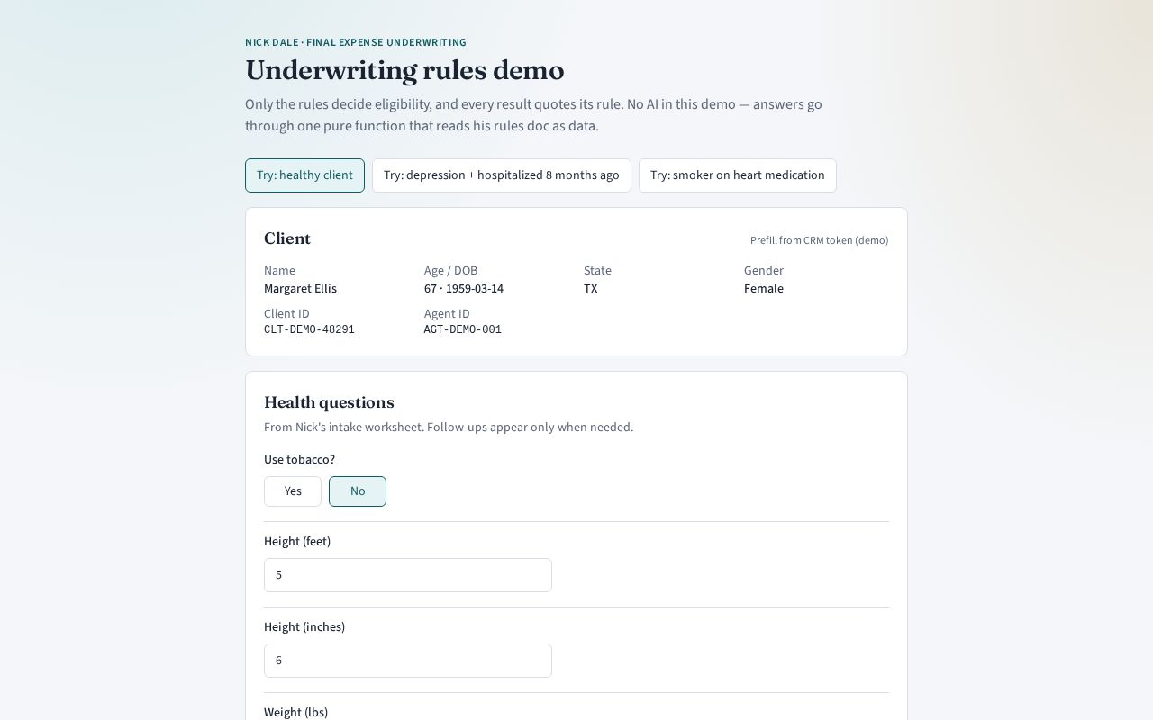 Preview of AI Insurance Agent