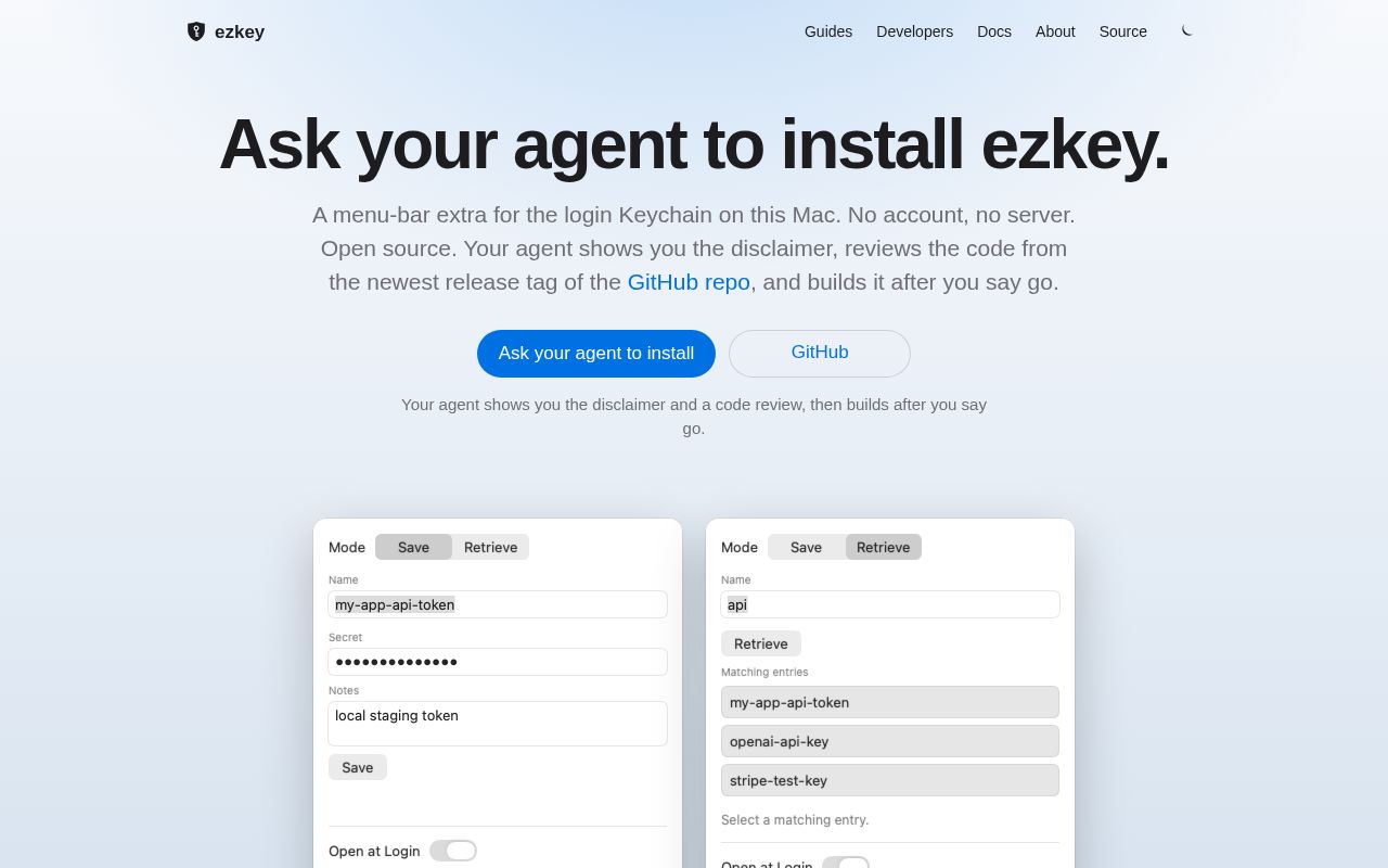 Preview of ezkey.app