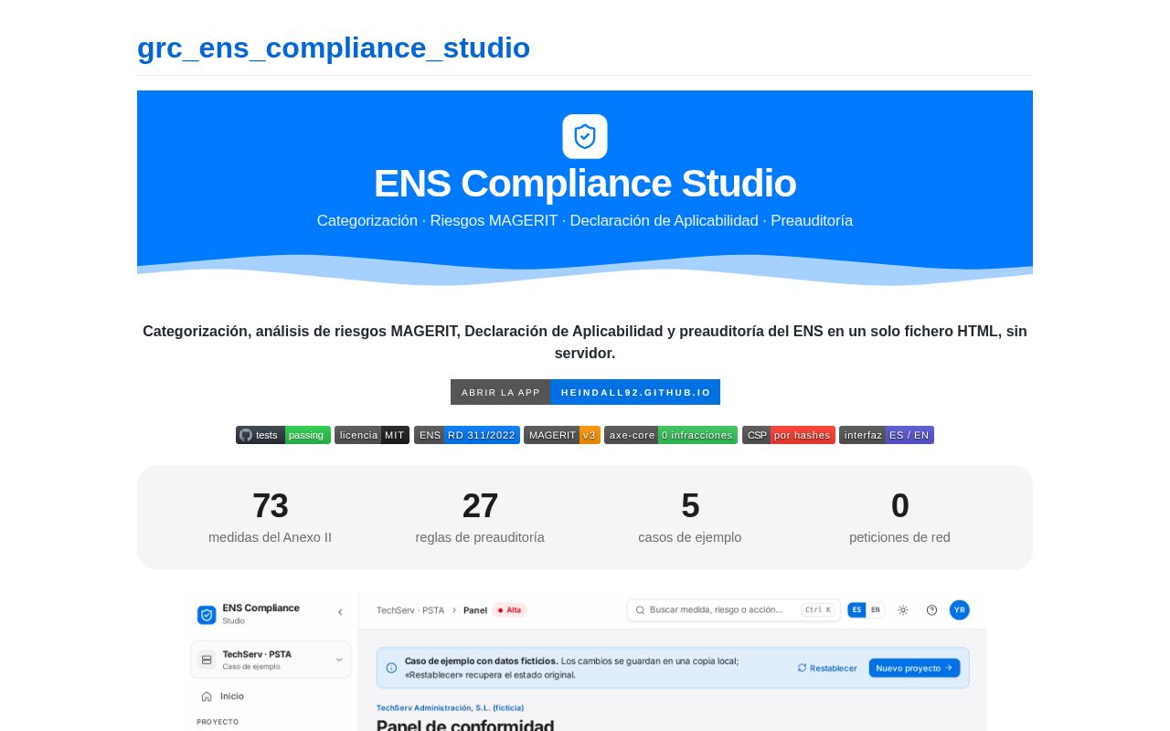 Preview of Grc Ens Compliance Studio