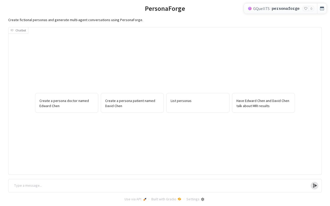 Preview of Personaforge