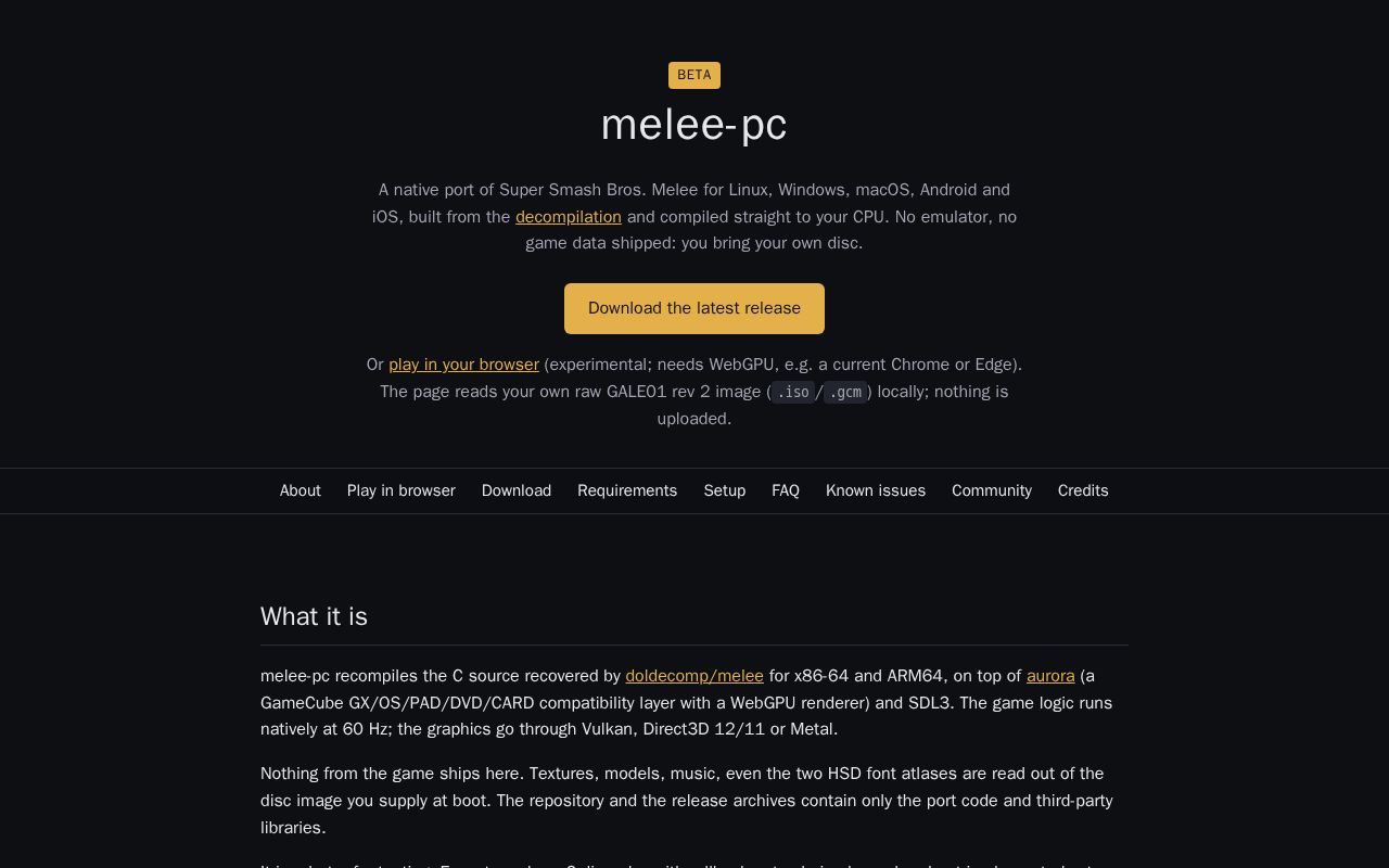 Preview of Melee Pc
