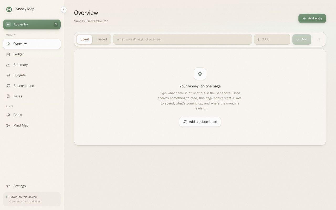 Preview of Money Map
