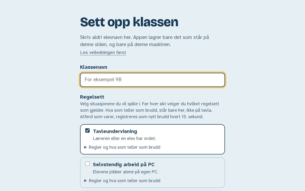 Preview of Klassespillet
