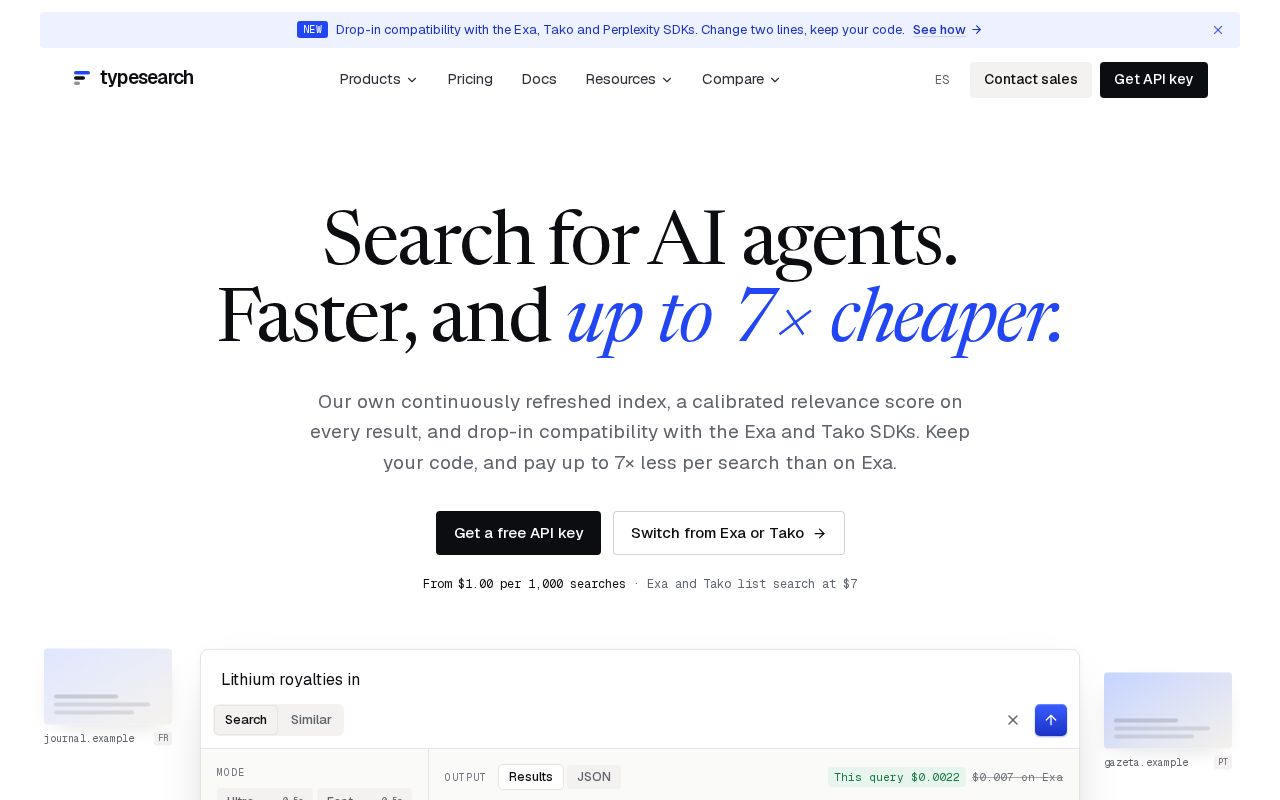 Preview of Typesearch Mcp