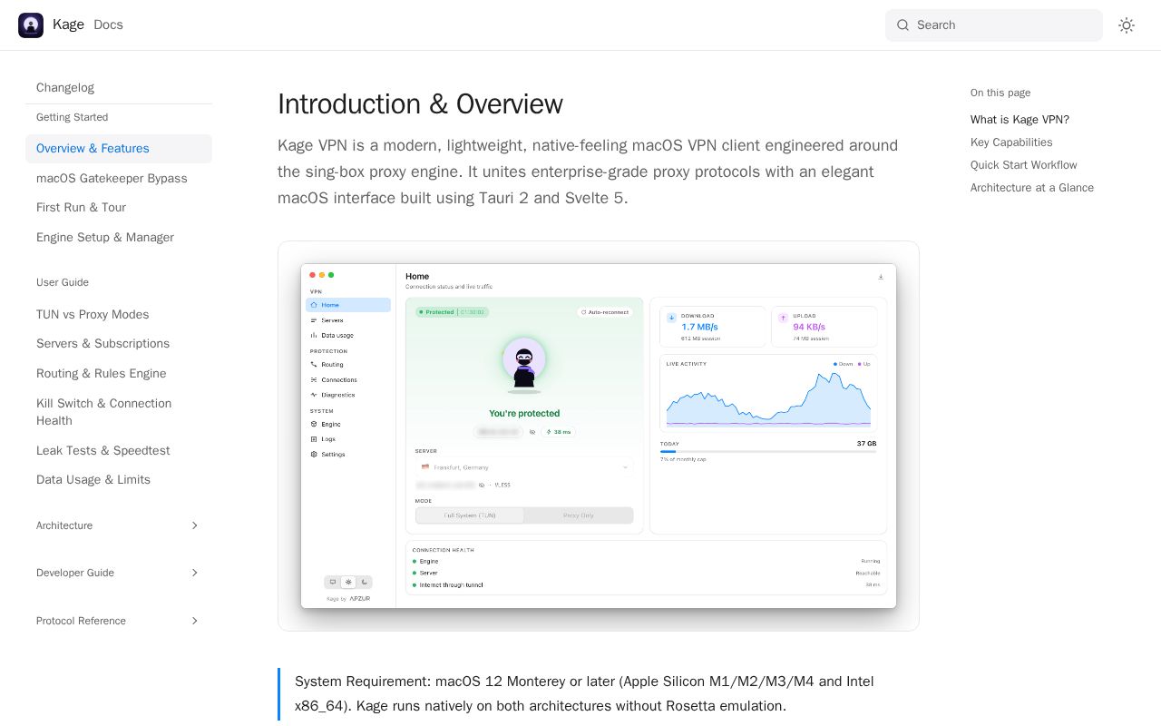 Preview of KageVPN