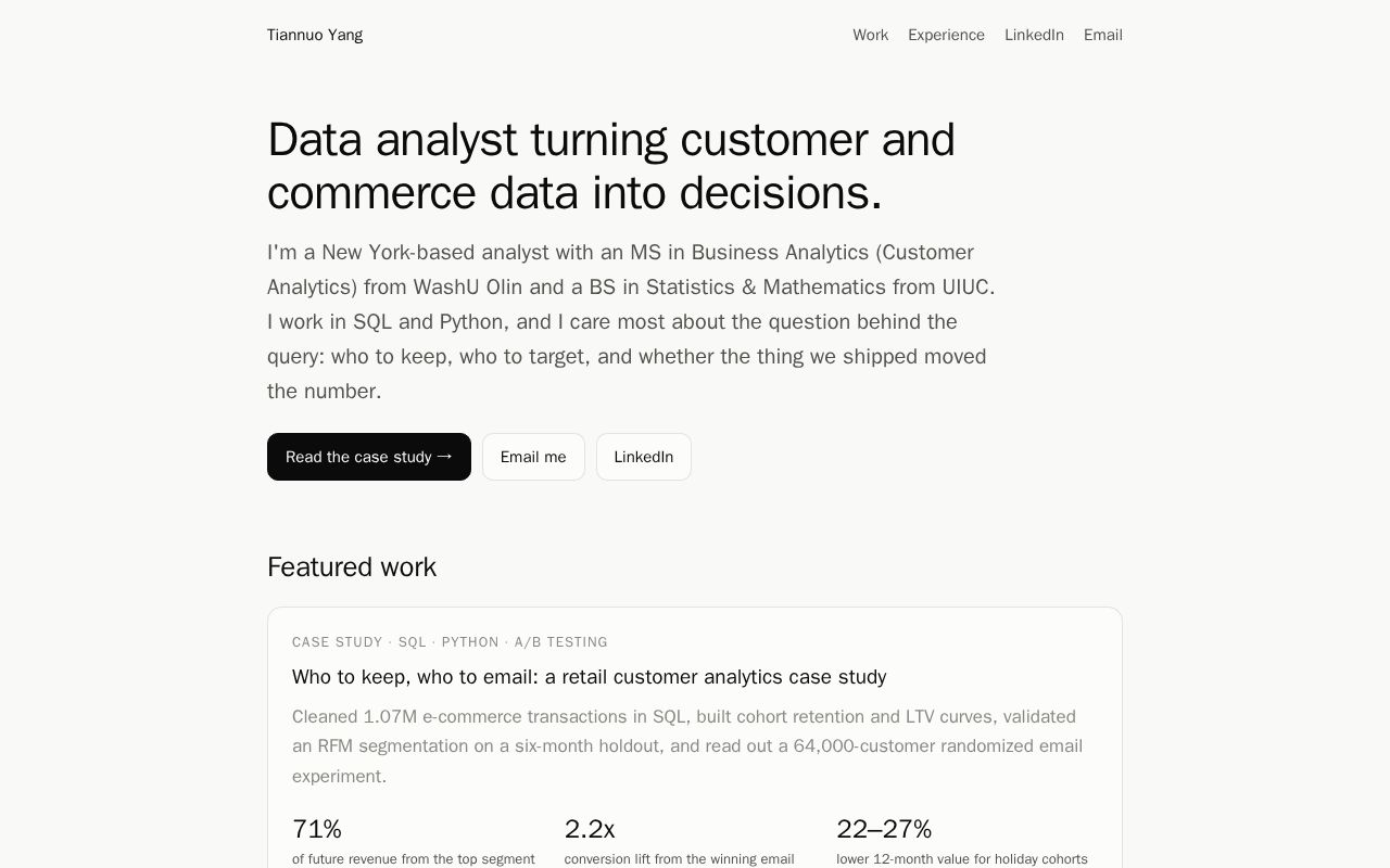 Preview of Tiannuo1217 Github Io