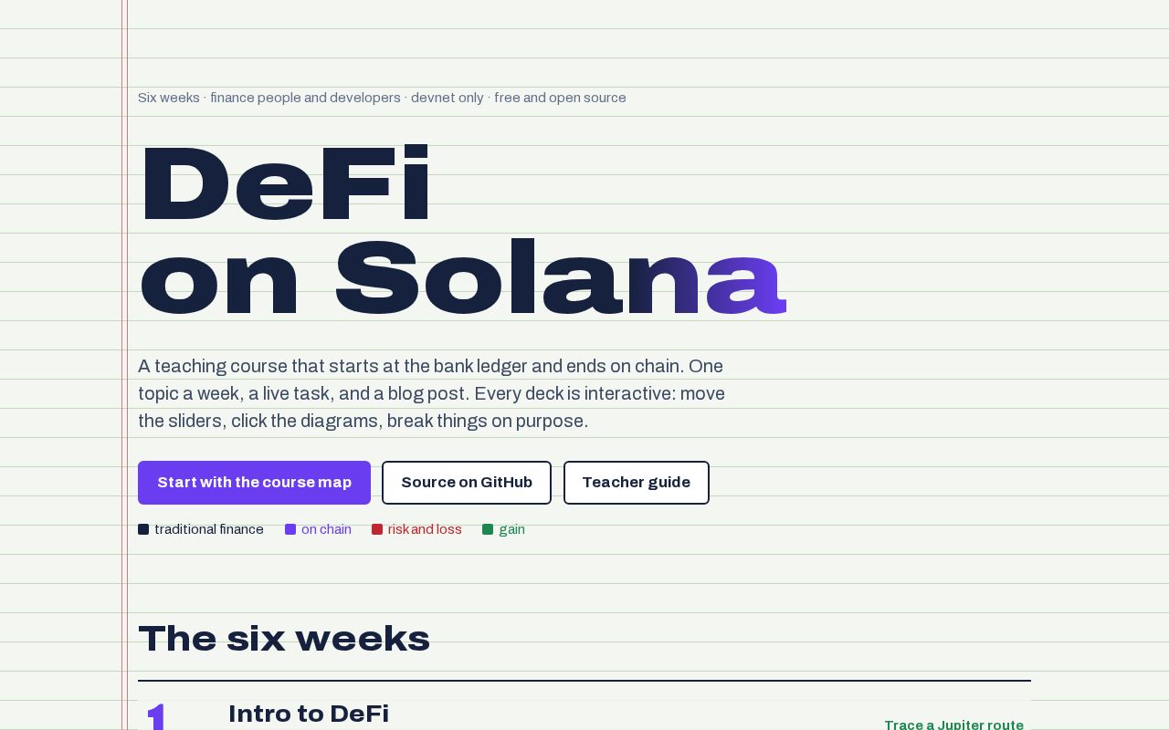 Preview of Solana Defi Course