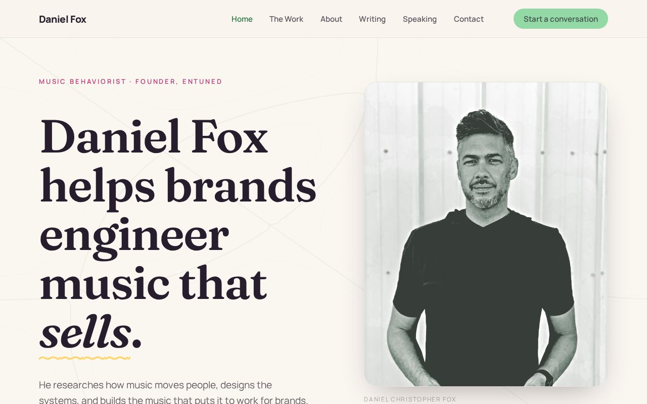 Preview of Danielchristopherfox Com