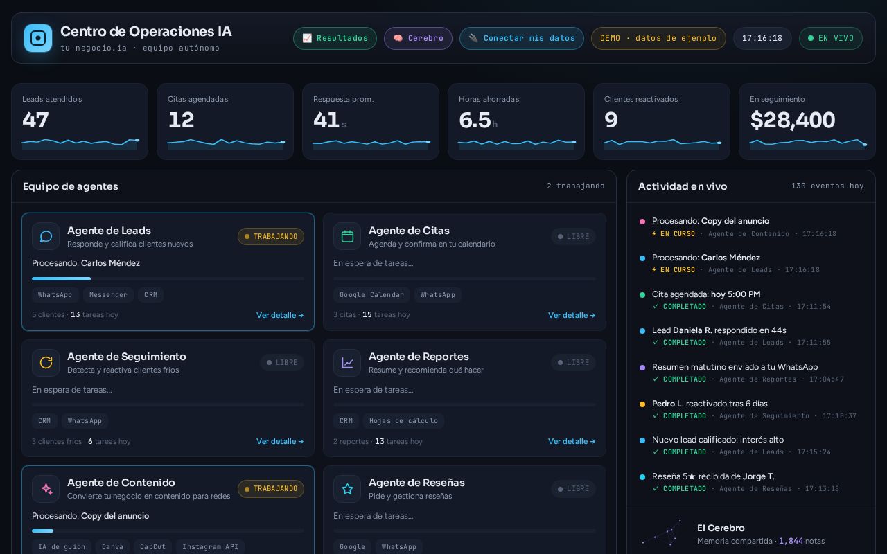 Preview of Centro de Operaciones IA