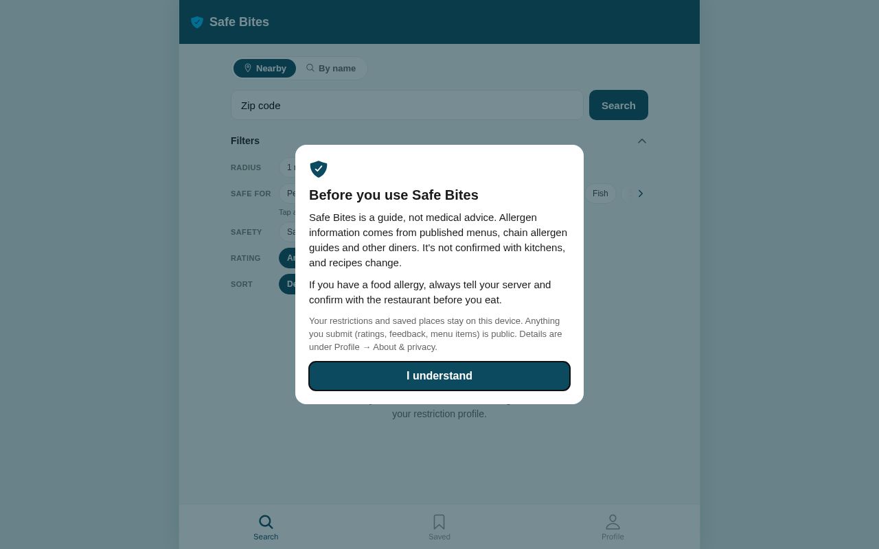 Preview of Safe Bites