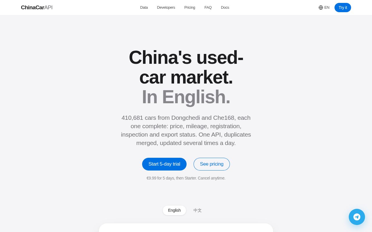 Preview of Chinacarapi Python